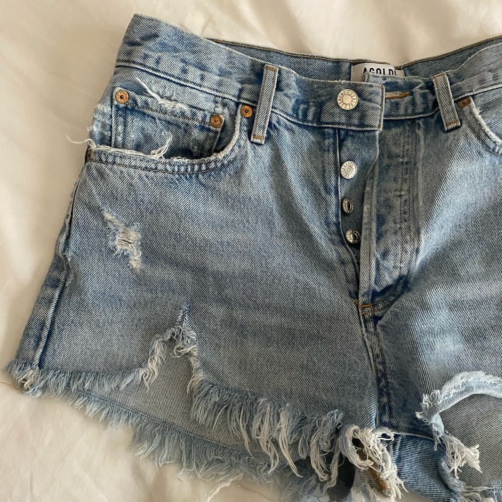 AGOLDE Parker denim shorts